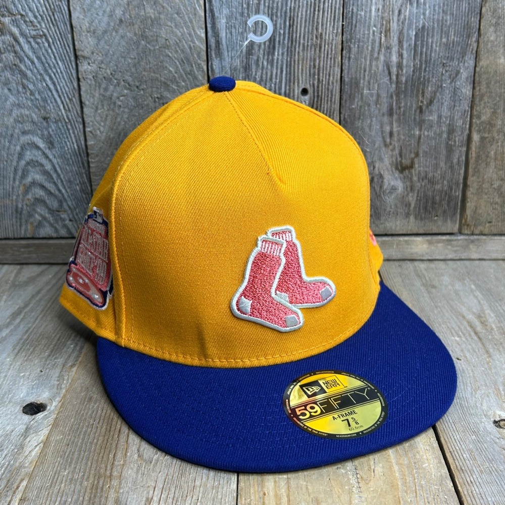 New Era 59FIFTY A-Frame Boston Red Sox 1999 All Star Game Patch Hat 7 5/8 Yellow